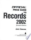 PRICE GUIDE TO RECORDS.