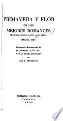 Primavera y flor de los mejores romances (Madrid, 1621)