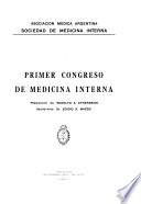 Primer congreso de medicina interna
