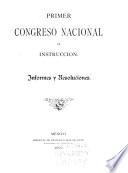 Primer Congreso nacional de instrucción