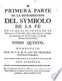 Primera parte de la introduccion del symbolo de la fe ...