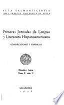 Primeras journadas de lengua y literatura hispanoamericana
