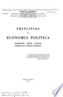 Principios de economia politica