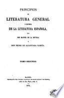 Principios de literatura general e Historia de la literatura española