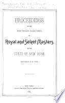 Proceedings - Grand Council of Royal and Select Masters of the State of New York