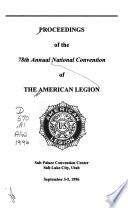 Proceedings of ... National Convention of the American Legion