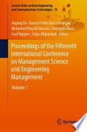 Proceedings of the Fifteenth International Conference on Management Science and Engineering Management