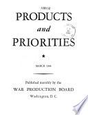 Products and Priorities