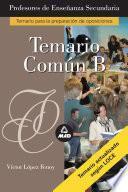 Profesores de Enseñanza Secundaria. Temario B.e-book.