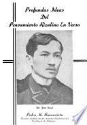 Profundas ideas del pensamiento rizalino en verso