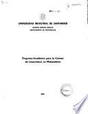 Programa académico para la carrera de licenciatura en matemáticas