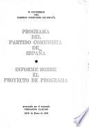 Programa del Partido Comunista de España