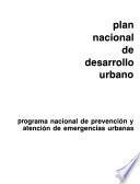 Programa nacional de prevención y atención de emergencias urbanas