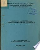 Programa Nacional de Prevención y control de la Rabia Bovina en Guatemala