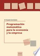 Programación matemática para la economía y la empresa