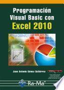Programación Visual Basic con Excel 2010