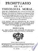 Promptuario de la theologia moral