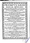Promptuario manual mexicano...