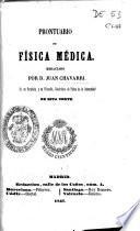 Prontuario de física médica redactado por Juan Chavarri