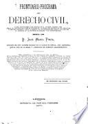 Prontuario-programa de derecho civil