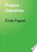 Propos littéraires