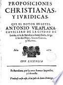 Proposiciones Christianas y jurídicas