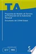 Propuesta de Modelo de Servicio de Promoción de la Autonomía Personal