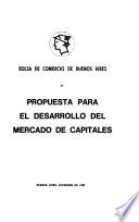 Propuesta para el desarrollo del mercado de capitales