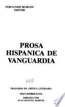 Prosa hispánica de vanguardia