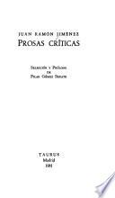 Prosas crit́icas