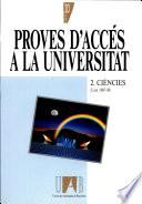 Proves d'accés a la universitat : curs 1987-1988