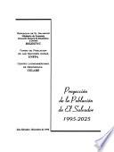Proyección de la población de El Salvador, 1995-2025