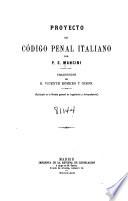 Proyecto de código penal italiano