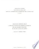 Proyectos de Inversion Publica y Perfiles de Proyecto de Desarrollo Alternativo para Ocho Regiones Productoras de Cultivos Ilicitos en Columbia