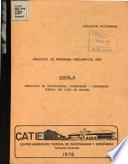 Proyectos de Investigacion, Capacitacion Y Cooperacion Tecnica Del Catie en Geston