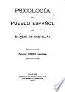 Psicología del pueblo español