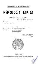 Psicología étnica