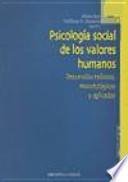 Psicología Social de Los Valores Humanos