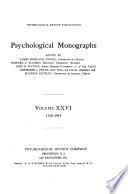 Psychological Monographs