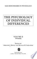 Psychology of Individual Differences: Personality