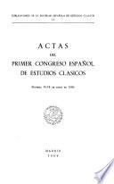 Publicaciones de la Sociedad Española de Estudios Clásicos