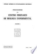 Publicaciones Del Centro Pirenaico de Biología Experimental