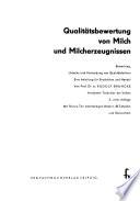 Qualitätsbewertung von Milch und Milcherzeugnissen