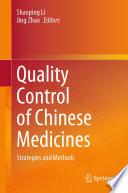 Quality Control of Chinese Medicines