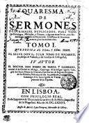 QUARESMA DE SERMONES DOCTRINALES
