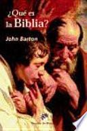 ¿Qué es la biblia?