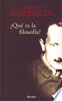¿Qué es la filosofía?