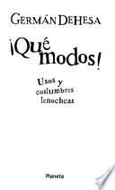 Qué modos!
