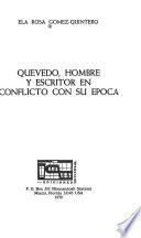 Quevedo, hombre y escritor en conflicto con su época