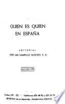 Quién es quién en España